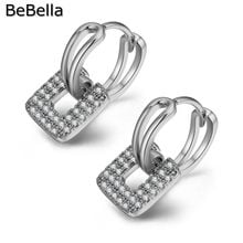 BeBella adolescence hoop earrings with High Quality Cubic Zirconia fashion trendy original for women girls party gift 2024 - buy cheap