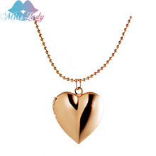 Miss Lady Jewelry statement Love necklace Pendant women gold color Floating  Heart Cameo Locket Necklace For Memory MLY1001N 2024 - buy cheap