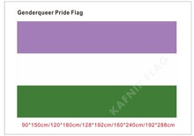 Cafnik-Bandera de orgullo genderqueer para eventos, fiestas y decoración del hogar, 90x150cm/128x192cm/192x288cm (2x3 pies/3x5 pies) 2024 - compra barato