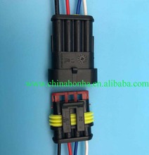 Conector de cable eléctrico impermeable, macho y hembra, serie 1,5, 4 pines, con arnés de cables para automóvil, 282088, 1, 282106 2024 - compra barato