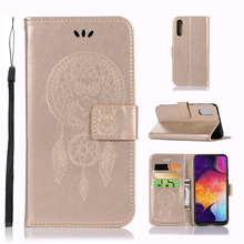 Capa para samsung galaxy a50 caso dreamcatcher carteira de couro caso da aleta para samsung galaxy a50 capa para samsung a50 caso de telefone 2024 - compre barato