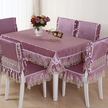 High grade quilting cloth table cloth chair cover 4 style solid color quilted Lace embroidered tablecloths 2024 - buy cheap