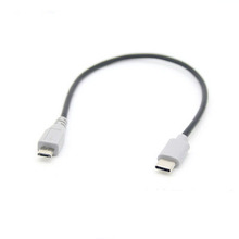 1 шт. USB Type C 3,1 штекер Micro USB 5 Pin B штекер конвертер OTG адаптер кабель для передачи данных для мобильного Macbook 25 см 2024 - купить недорого