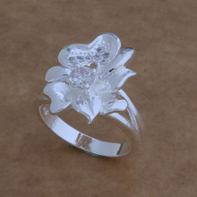 Anillo de Plata de Ley 925, anillo de joyería de moda para mujeres y hombres, elegante flor/acnaitua botakgaa AR057 2024 - compra barato