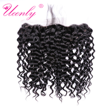 UEENLY Peruvian Water Wave Lace Frontal Closure 8-20" Free/Middle/Three Part Ear to Ear Human Hair Lace 4x13 Closure Remy Hair 2024 - buy cheap