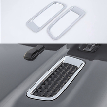 Car Exterior Accessories for Jeep Wrangler JL 2018 Car Engine Hood Air AC Outlet Vent Decoration ABS Cover Sticker 2024 - buy cheap