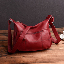 Bolsa de mão feminina de couro legítimo de alta qualidade, combinação com ombro, bolsa transversal de mensageiro feminina, bolsa de hobos de tamanho grande 2024 - compre barato