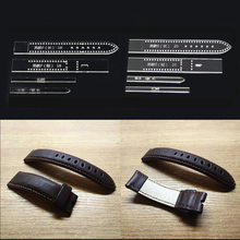 4pcs/Set 18mm/20mm DIY Leather Craft Acrylic Watch Strap Band Stencils Templates 2024 - buy cheap