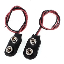 2pcs 15cm Wire Cable 9V 9 Volt Battery Clip Connector I Type 2024 - buy cheap