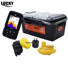 Russian Language Lucky FF718LiC Real Waterproof Fish Finder Monitor 2-in-1 Wireless Wired Sonar Winter Ice Fishing Fishfinder#C5 2024 - buy cheap