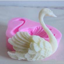 Luyou 1 шт. 3D Лебедь инструменты для украшения тортов из мастики силиконовая форма для мыла силиконовая форма для торта инструменты для помадки FM030 2024 - купить недорого