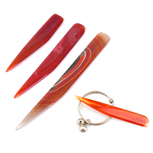 New Hot Sale Natural Agate Burnisher Polishing Knife Edge Craft Hand Jewelry Making Tools 2024 - buy cheap