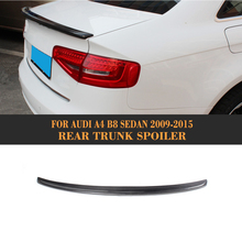 Carbon Fiber Rear Spoiler Trunk Lip Car Rear Boot Spoiler for Audi A4 B8 09-13 A4 B8 Car Sticker 2024 - buy cheap