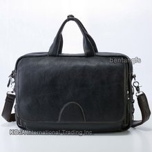 Fashion Men Genuine Leather Briefcase men business bag laptop briefcase office bag leather portfolio document tote Handbag brown 2024 - buy cheap
