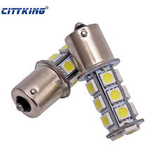 Free shipping  50pcs/lot  1156 led BA15S 18SMD 5050 White Tail Turn Signal 18 LED Car Light Bulb Lamp Brake light 2024 - buy cheap