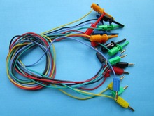 35 Pcs Per Lot Gold Plated 2mm Banana Plug to Small Size Probes Test Hook Clip Lead Cable 5 Colors 50cm 2024 - buy cheap