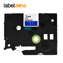 9mm tze521 Compatible Brother p-touch printers black on blue tze label Tape laminated ribbon Tze-521 tz521 tz-521 tze tz 521 2024 - buy cheap