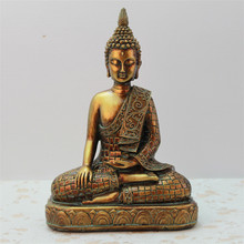 Resina Ornamentos Budismo Buda Tailândia Escultura Yoga Mandala Buda Tathagata Amitabha Estátua de Buda Esculturas Artesanato Resina 2024 - compre barato