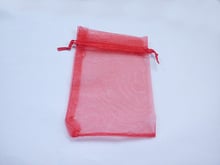 50pcs 11*16 Red gift bags for jewelry/wedding/christmas/birthday Organza Bags with handles Packaging Yarn bag 2024 - buy cheap