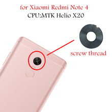 2 шт./лот, для Xiaomi Redmi Note 4 MTK Helio X20, основная задняя камера, стеклянный объектив, задняя камера, стекло с 3M клеем, запасные части 2024 - купить недорого