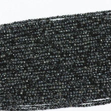 Obsidiana Nevada Natural piedra 2mm 3mm abalorios redondos tallados de la joyería de bricolaje suelta perlas 15 "B475 2024 - compra barato