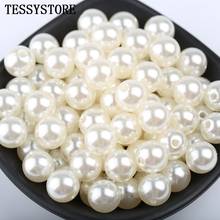7 Size Round Shape ABS Imitation Pearls White Beads For Jewelry Making Bracelet Necklace Handmade DIY Accessories 2024 - buy cheap