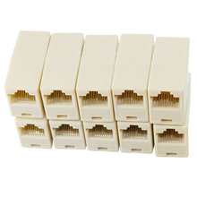 100pcs RJ45 Connector 8 Core Plug Internet Cable Adapter Network Two-Way Connector 2024 - buy cheap
