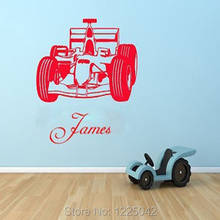 F1 auto racing DIY custom name Wall Sticker Vinyl Decal Wall Art home decoration Children Room  size 60x70cm 2024 - buy cheap