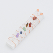 New 7 Chakra Chips Stone Natural Selenite Sticks Wand Raw Rough Irregular Crystal Specimen for Healing Reiki Chakra Home Decor 2024 - buy cheap
