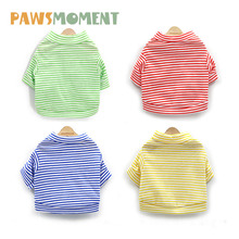 Summer Striped Cool Tshirt Pet Dog Clothes for Small Dogs Pets Clothing French Bulldog Vest Yorkshire Sweater Pug Costume 2024 - buy cheap