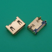 5 unids/lote mujer clavija para caja de enchufe y 19Pin SMT 4 pie DIP compatible con HDMI USB jack para TV HD y la interfaz de ordenador portátil ETC 19-pin 2024 - compra barato