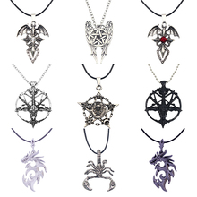 Fashion Steampunk Inverted Pentagram Pan God Skull Goat Head Pendant Necklaces Satanism Satanic Occult Metal DIY Choker Necklace 2024 - buy cheap