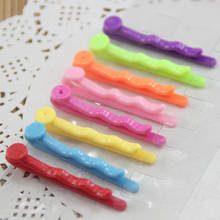 100PCS 3.5mm*4.5cm 1.75" Sweet plain Waved Plastic bobby pins clips Slide hair barrettes with pads wholesales 2024 - buy cheap