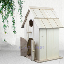 Wooden Bird house Breeding box Parrot nest Bird's nest Home outdoor garden decoration accessories Handmade wooden house 2024 - buy cheap