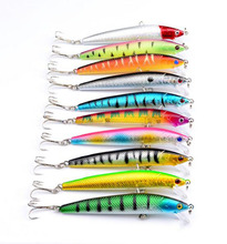 10pcs/lot fishing lure 10 colors Minnow Lure 9.5cm/8.5g fishing bait fishing tackle 6# high carbon steel anchor hook 2024 - buy cheap