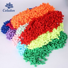 5Yard/lot Pom Pom Ball Lace Trim 10mm MINI Pearl Pompom Fringe Ribbon Sewing Lace Kintted Fabric DIY Patchwork Material 2024 - buy cheap