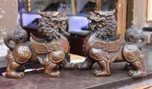 Casa China Feng shui cobre tropas valiente Pixiu Kylin dragón bestia estatua par 2024 - compra barato