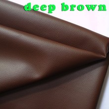 Deep Brown Small Lychee PU Leather Faux Leather Fabric PU Artificial Leather Upholstery Leather BY THE YARD FREE SHIPPING 2024 - buy cheap