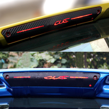 Дополнительный тормозной фонарь наклейка, декоративная 3D крышка стоп-лампы из углеродного волокна с высоким креплением для автомобиля Ford Focus 2 3 2012-2015 2024 - купить недорого