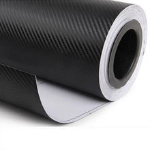 20"X50" Black 3D Carbon Fiber Vinyl Auto Car Wrap Roll Film Sticker 127cm*50cm 2024 - buy cheap