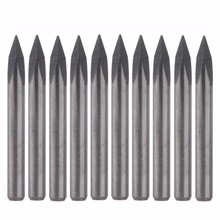 10Pcs 30 Degree Carbide Steel CNC Router Pyramid engraving Bits 0.3mm 2024 - buy cheap