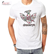 2QIMU 2019 Мужская модная футболка с рисунком летняя хлопковая футболка с короткими рукавами мужские повседневные футболки с круглым вырезом 2024 - купить недорого