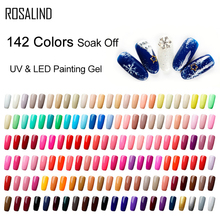 ROSALIND 5ml Painting Gel Varnish UV Gel Polish Manicure DIY French Nail Art Polish Design Soak Off Nail Art Painted 2024 - buy cheap