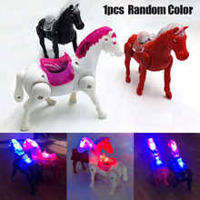 Glowing Music Horse Animal Toy Educational Cute Durable Gift for Children Kids AN88 2024 - buy cheap