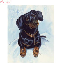 Full Drill Square Diamond 5D DIY Diamond Painting"dachshund dog"Diamond Embroidery Cross Stitch Rhinestone Mosaic dog Painting 2024 - buy cheap