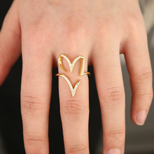 Подарочные Кольца в Корейском стиле для женщин, обручальное минималистичное золотистое кольцо с прозрачным цирконием для женщин, регулируемый размер 2024 - купить недорого