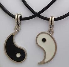 Holiday gifts - Yin Yang Necklaces 2 Pendants Best Friend Lovers YING YANG Necklace Set couple 2024 - buy cheap