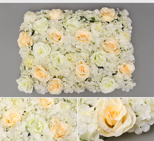 Flor Artificial de seda rosa, Hortensia de peonía, decoración de pared de flores, decoración romántica para bodas, 40x60cm 2024 - compra barato