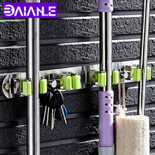 BAIANLE Toilet Mop Rack Umbrella Hook Wall Mount Bathroom Stainless Steel Broom Handle Key Hook Storage Rack 2024 - buy cheap