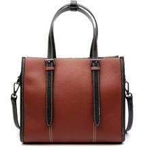 FoxTail & Lily-Bolso grande de diseñador para mujer, cuero de vaca 100% auténtico de moda, famosa marca de lujo, bolso grande de hombro, cruzado 2024 - compra barato